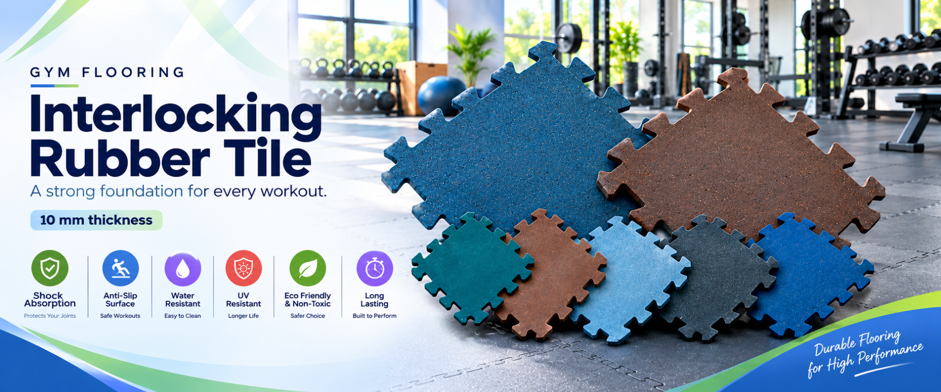 Gym mats dummy banner